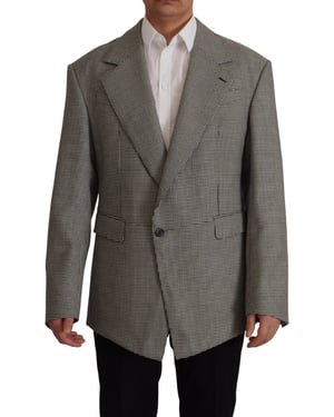 Overmaatse Houndstooth Blazer