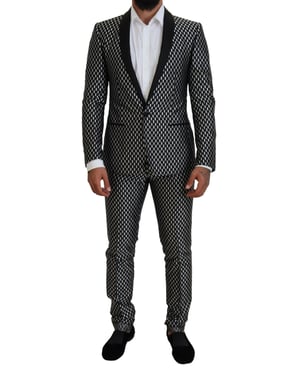 Geometrisch Patroon Slimfit Pak