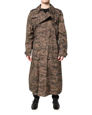 Langline Camo Trenchcoat