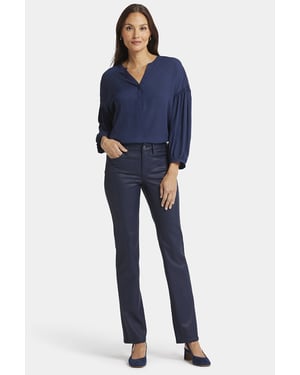 Marilyn Rechte Jeans Donkere Blauw Coating Premium Denim | Sterrenloze Lucht Coated