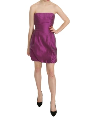 Mini-jurk Strapless Zijde Cocktail