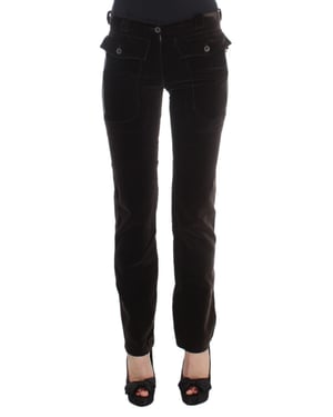 Fluweel broek casual stijl