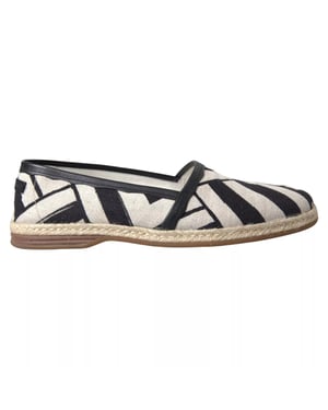 Geometrische Canvas Espadrilles