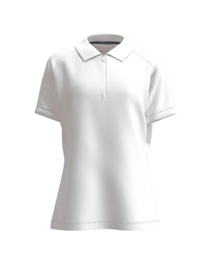 Forelson Dames/Dames Blockley Zip Neck Poloshirt (Wit)