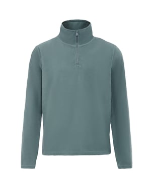 Mo Fleece trui Heren Turquoise Grijs