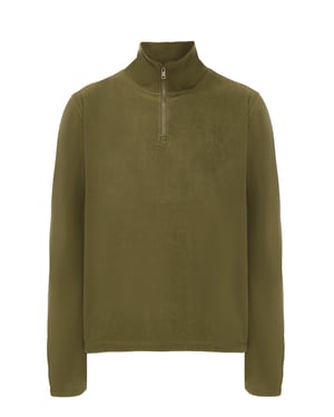 Mo Fleece trui Heren kaki