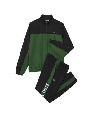 Lacoste Heren Bedrukt Tennis Trainingspak Set (Groen)