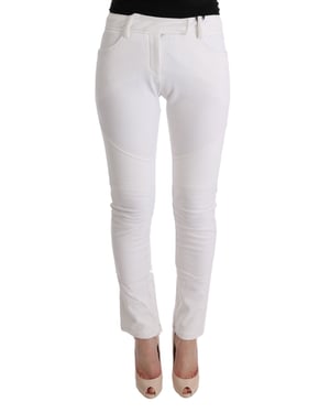 Witte Paneel Detail Broek