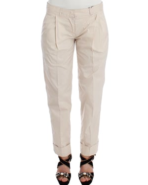 Plisségemepte Broek Beige
