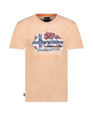 Geographical Norway Tee SS Jummit Shirt Beige
