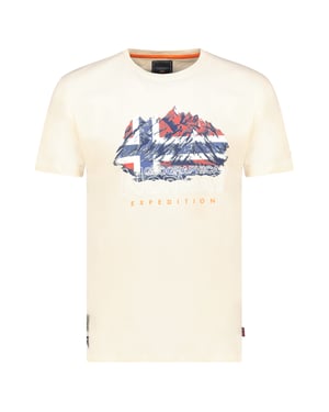 Geographical Norway Tee SS Jummit Shirt Beige