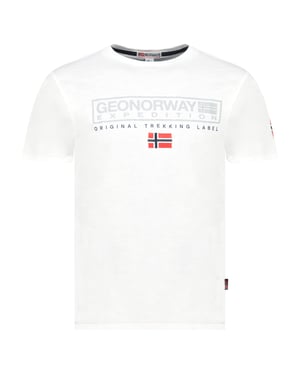 Geographical Norway Tee SS Jasic Shirt Wit
