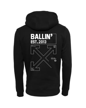 Ballin Est. 2013 Hoodies Backprint Cross Hoodie Zwart