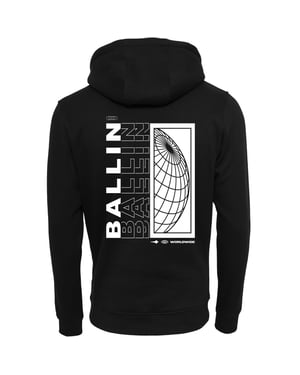 Ballin Est. 2013 Hoodies Backprint World Hoodie Zwart