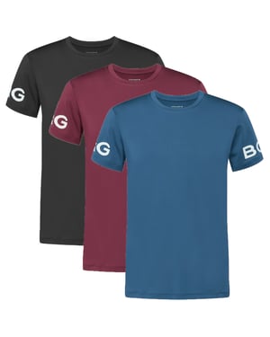 Björn Borg Sportshirts 3-Pack Permormance Tee Multi