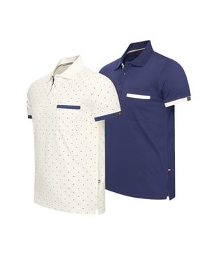 Cappuccino Italia Polo SS Todi 2-Pack Polo Multi