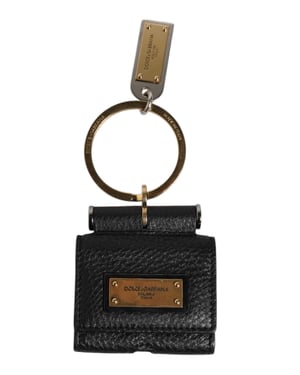 Leren Sleutelhanger Met Metalen Ring