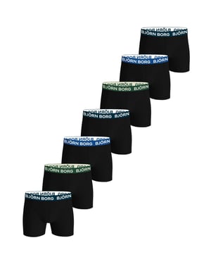Björn Borg Onderbroeken 7-Pack Boxers Zwart