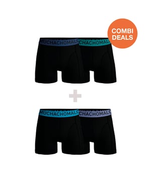 Muchachomalo Heren Boxershorts - 2+2 Pack - Mannen Onderbroeken