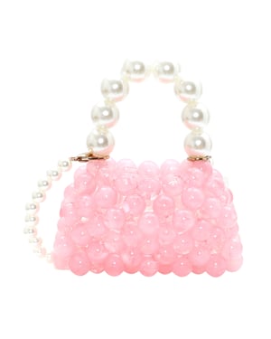 Mymo Handtas Dames roze wit