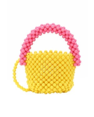 Mymo Handtas Dames Geel Roze Veelkleurig