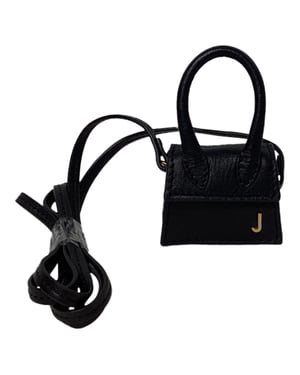 Jacquemus Le Petit Chiquito tas in zwart leer