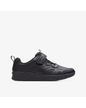 ClowderSprintO Black Leather Schoenen