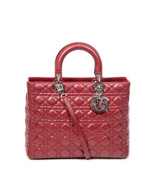 Large Lady Dior Zip  Schoudertas