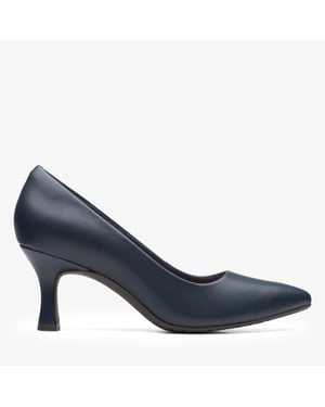Kataleyna Gem Marineblauwe Leren Schoenen