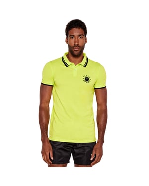 Plein Sport Poloshirt Met Groot Logo Op De Achterkant, Limoengroen