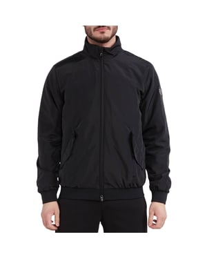 Ea7 Patch Logo Zwarte Jas