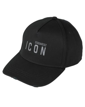 Dsquared2 Icon Logo Grijs Logo Zwarte Hoed