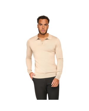 Solution Trui Ralf Polo Knit Beige