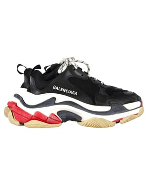Balenciaga Triple S sneakers in zwart polyester