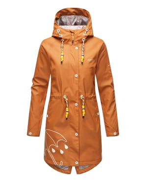 Marikoo dames regenjas – Dancing Umbrella, waterdicht met capuchon