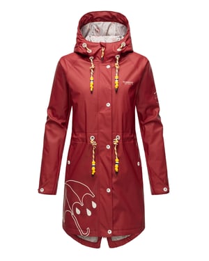 Marikoo dames regenjas – Dancing Umbrella, waterdicht met capuchon