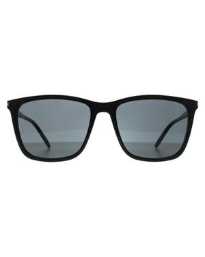 Saint Laurent Vierkant Vrouwen Glimmend Zwart Grijs SL 851