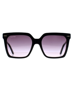 Calvin Klein Vierkant Dames Zwart Paars Kleurverloop CK22534S