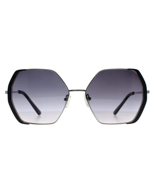 Guess Vierkant Vrouwen Zilver Zwart Grijs Gradiënt GF0387