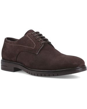 Hush Puppies Sterling Suède Leren Chocolade Veterschoenen voor Heren