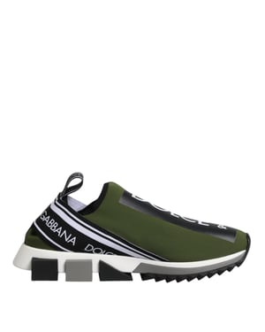 Dolce & Gabbana Groene Logo Lage Sorrento Sneakers voor Mannen