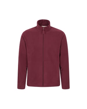 Mountain Warehouse Heren Raso Full Zip Fleece Top (Donkere Bourgogne)