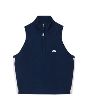 Ellesse Dames/Dames Surista Quarter Zip Top (Marine)