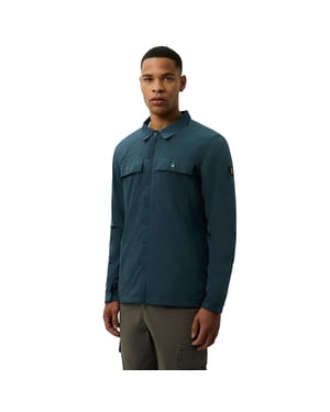 Patrick Mens Jackson Overhemd (Donkerblauw)