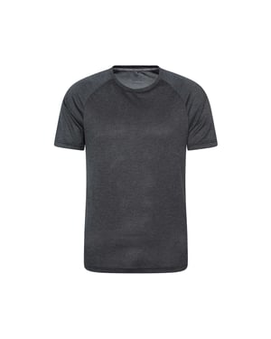 Mountain Warehouse Heren Pulse IsoCool Korte Mouw T-Shirt (Donkergrijs)