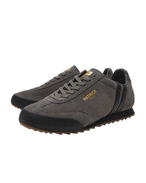 Patrick Mens Rio Suède Sneakers (Houtskool/Zwart)