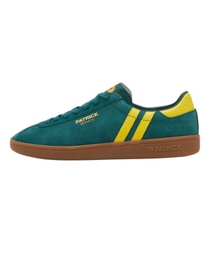 Patrick Mens Monaco Suède Cupsole Sneakers (Groen/Geel)