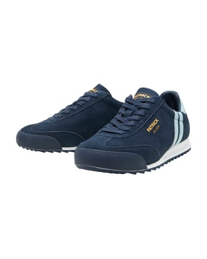 Patrick Mens Dijon Suède Hardloopschoenen (Marineblauw/Lichtblauw)