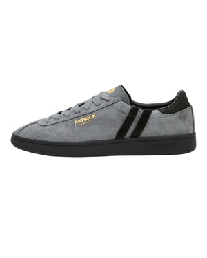 Patrick Mens Monaco Suède Cupsole Sneakers (Charcoal/Zwart)