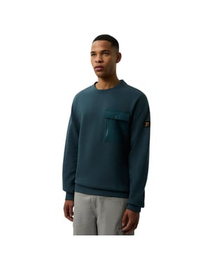 Patrick Mens Archie Crew Neck Sweatshirt (Donkerblauw)